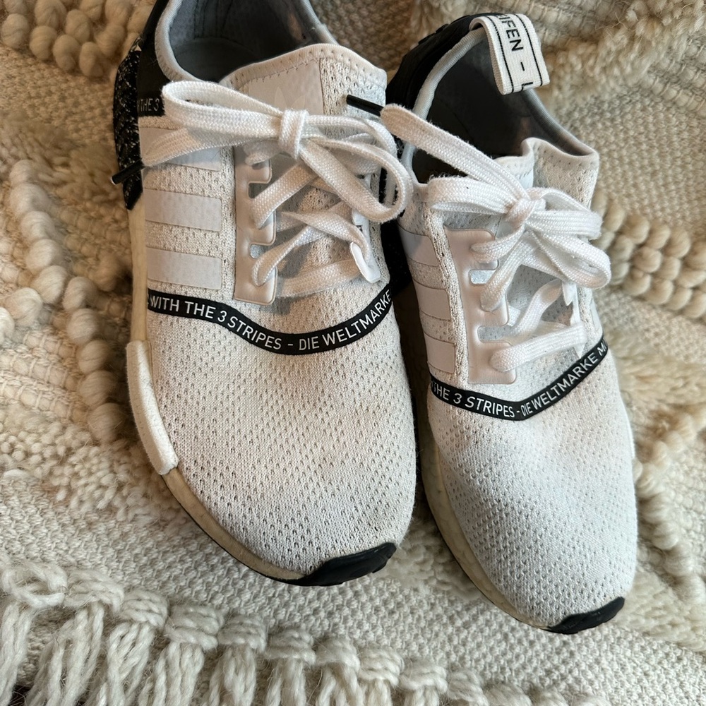 Adidas White and Black NMD Shoes